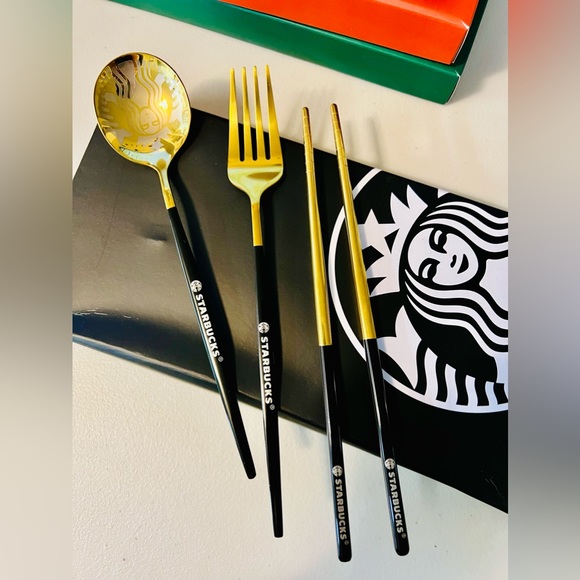 Starbucks Spoon, Fork & Chopsticks sets - Stainless Steel SOLD OUT - Picture 3 of 4
